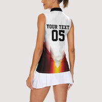 Custom Germany Football 2026 Women Sleeveless Polo Shirt Deutschland Eagle Wings Special Style