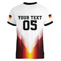 Custom Germany Football 2026 Women V-Neck T-Shirt Deutschland Eagle Wings Special Style