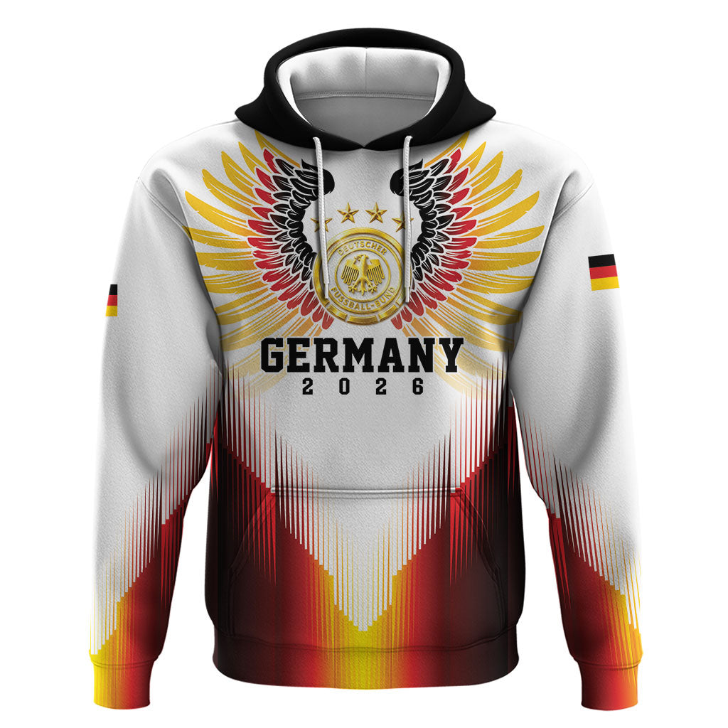 Custom Germany Football 2026 Zip Hoodie Deutschland Eagle Wings Special Style