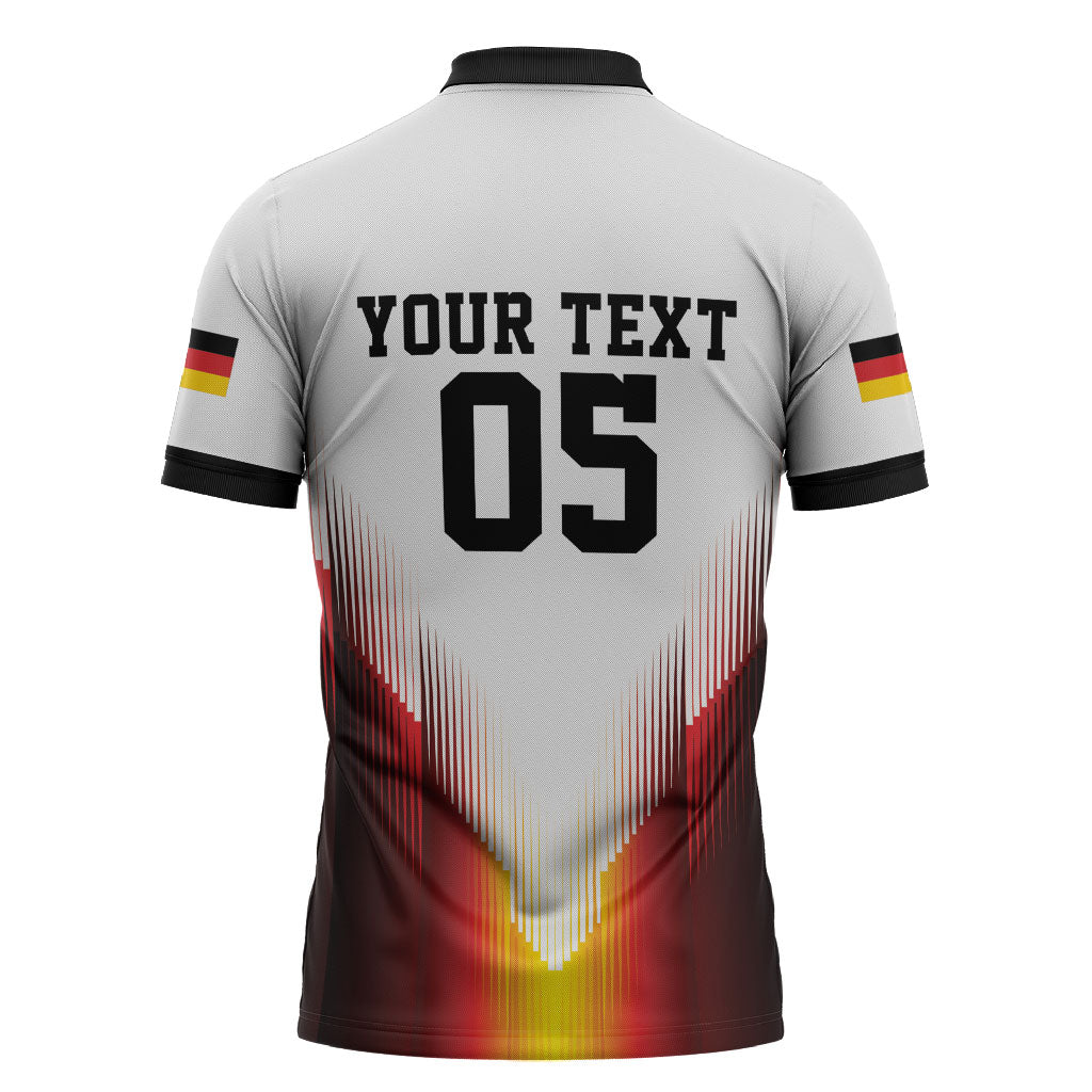 Custom Germany Football 2026 Zipper Polo Shirt Deutschland Eagle Wings Special Style