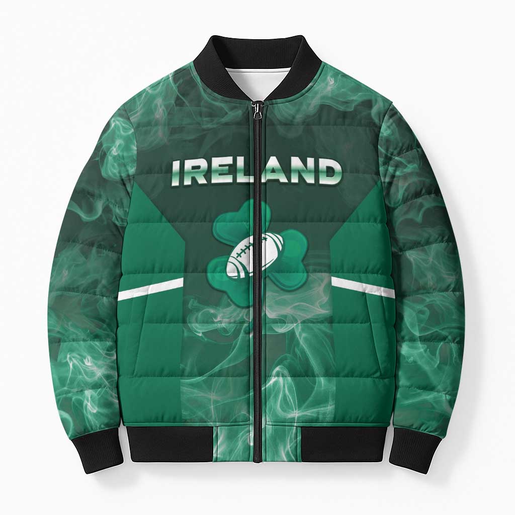 Custom Ireland Rugby 2026 Bomber Puffer Jacket Unique Style