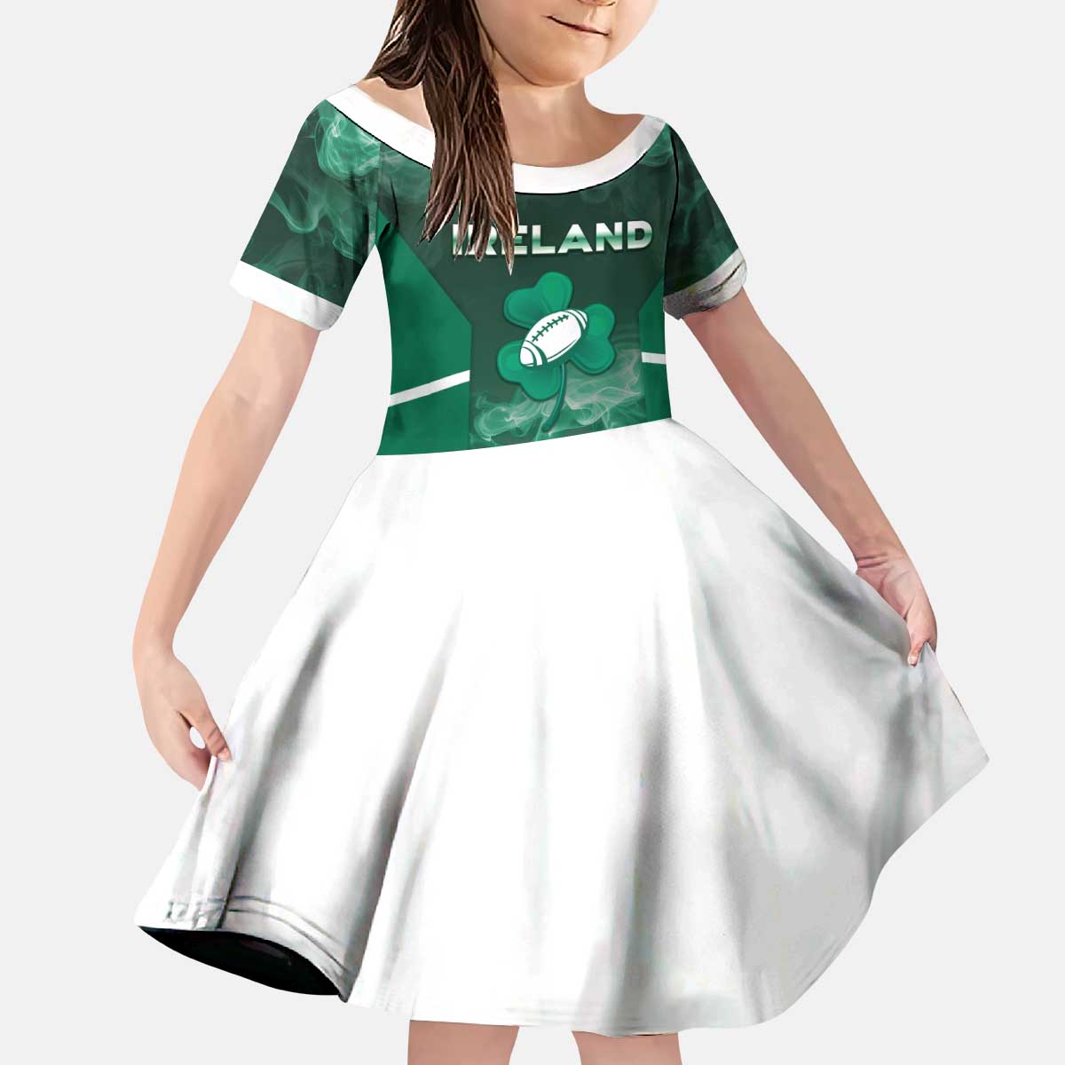 Custom Ireland Rugby 2026 Kid Short Sleeve Dress Unique Style