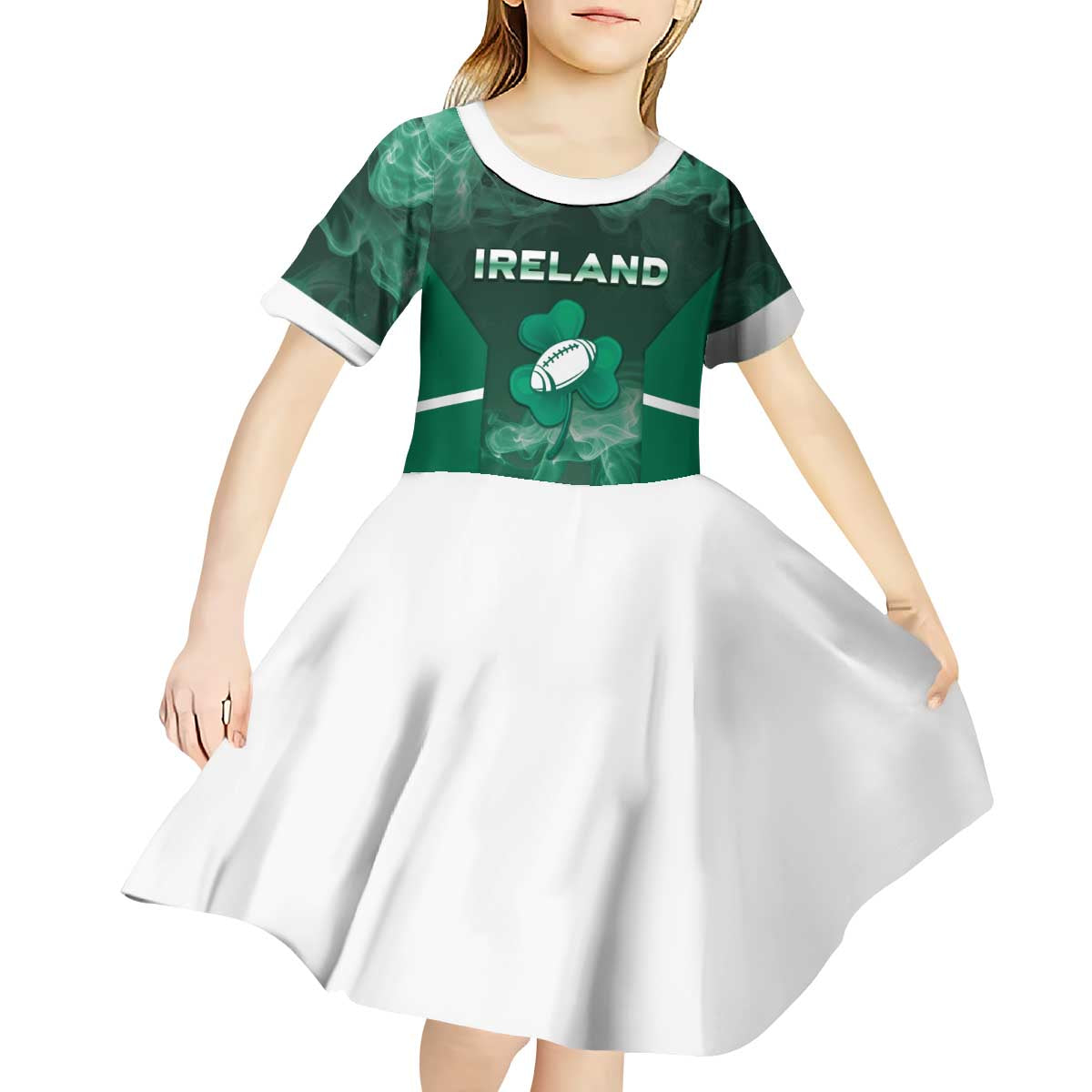 Custom Ireland Rugby 2026 Kid Short Sleeve Dress Unique Style
