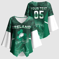 Custom Ireland Rugby 2026 Kimono Sleeve Blouse Unique Style