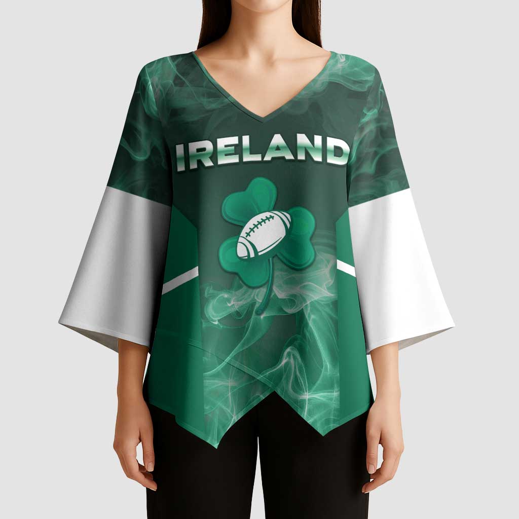 Custom Ireland Rugby 2026 Kimono Sleeve Blouse Unique Style