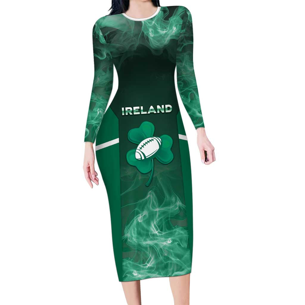 Custom Ireland Rugby 2026 Long Sleeve Bodycon Dress Unique Style