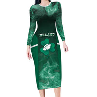 Custom Ireland Rugby 2026 Long Sleeve Bodycon Dress Unique Style