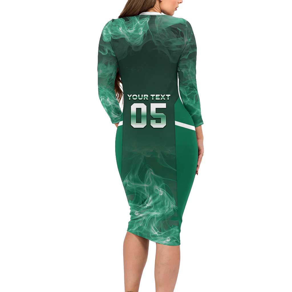 Custom Ireland Rugby 2026 Long Sleeve Bodycon Dress Unique Style
