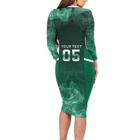 Custom Ireland Rugby 2026 Long Sleeve Bodycon Dress Unique Style