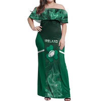 Custom Ireland Rugby 2026 Off Shoulder Maxi Dress Unique Style