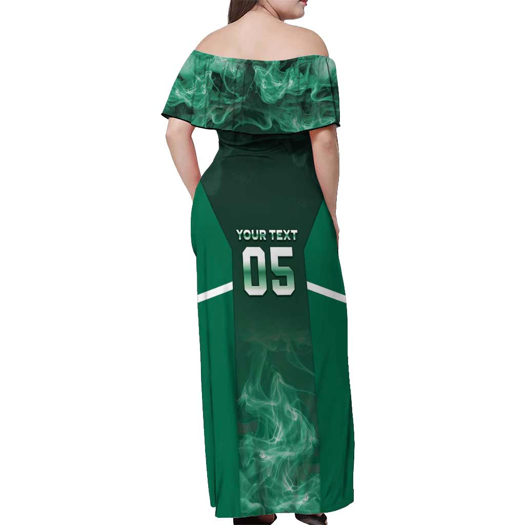 Custom Ireland Rugby 2026 Off Shoulder Maxi Dress Unique Style