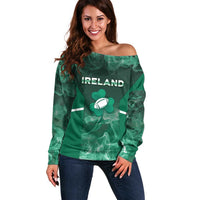 Custom Ireland Rugby 2026 Off Shoulder Sweater Unique Style