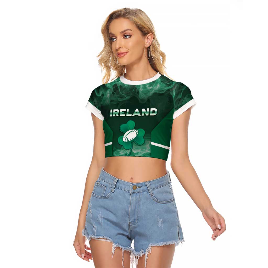 Custom Ireland Rugby 2026 Raglan Cropped T Shirt Unique Style