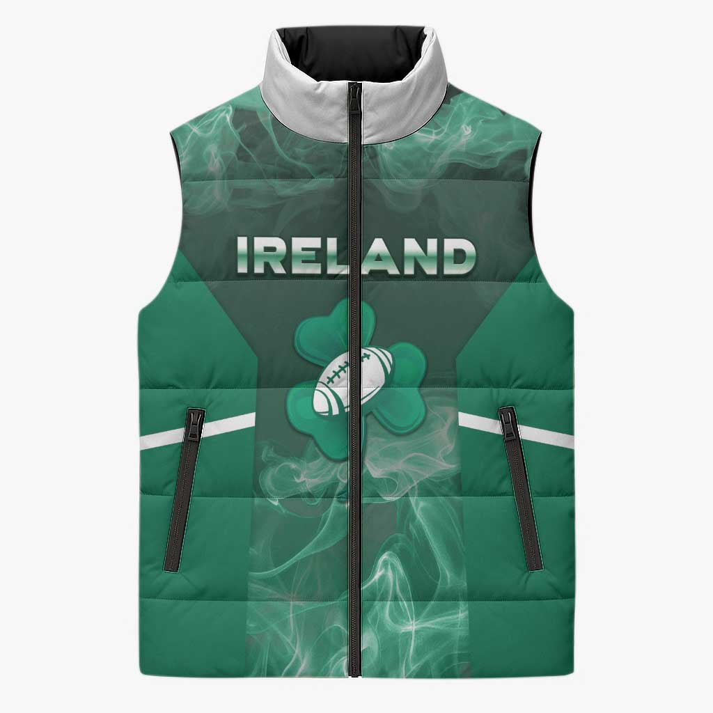 Custom Ireland Rugby 2026 Sleeveless Puffer Jacket Unique Style