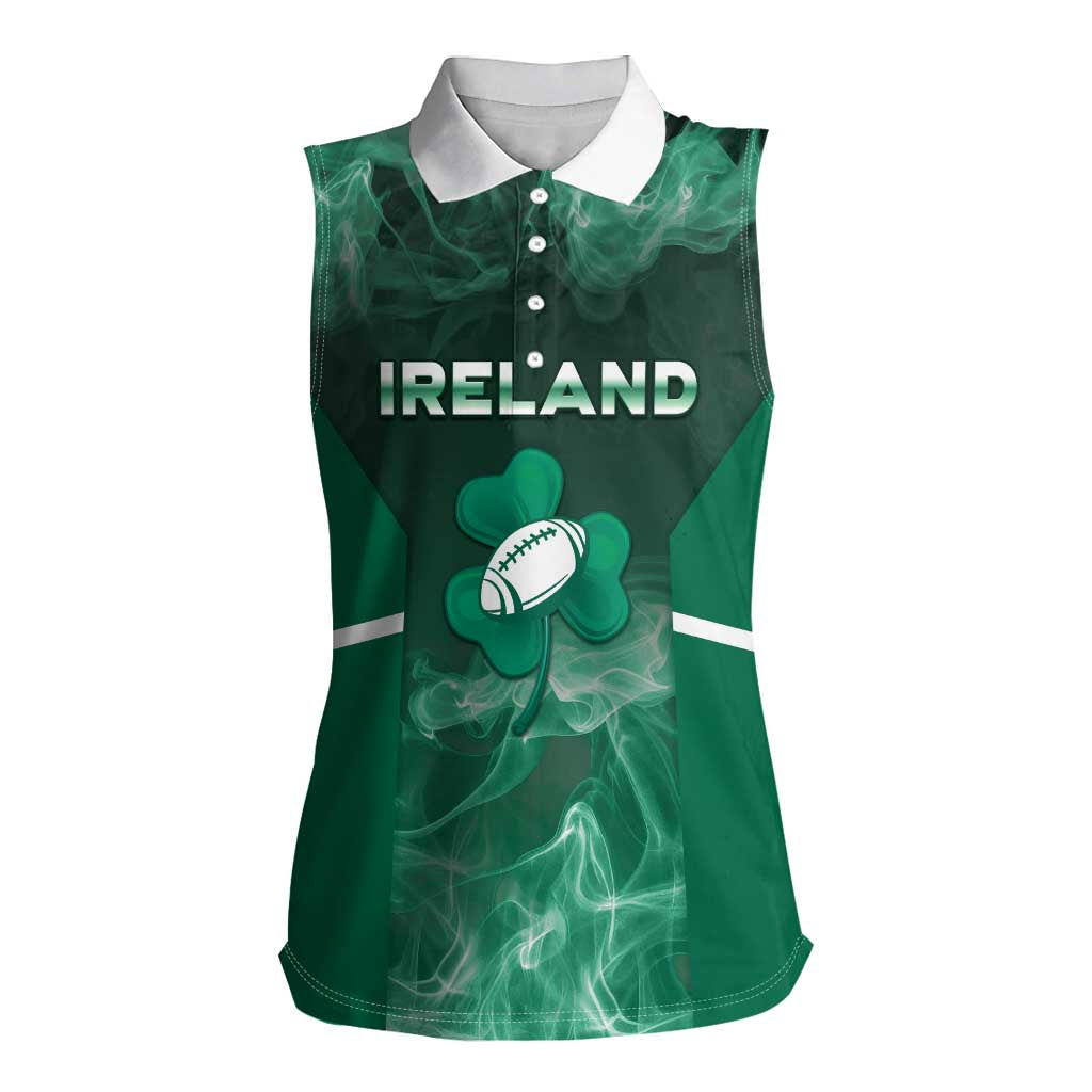 Custom Ireland Rugby 2026 Women Sleeveless Polo Shirt Unique Style