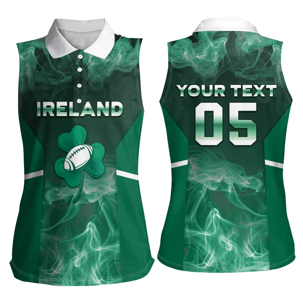 Custom Ireland Rugby 2026 Women Sleeveless Polo Shirt Unique Style