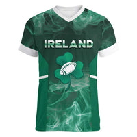 Custom Ireland Rugby 2026 Women V-Neck T-Shirt Unique Style