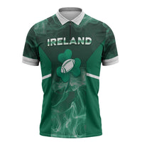 Custom Ireland Rugby 2026 Zipper Polo Shirt Unique Style