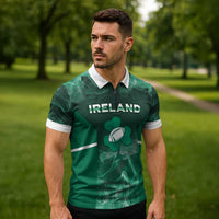 Custom Ireland Rugby 2026 Zipper Polo Shirt Unique Style