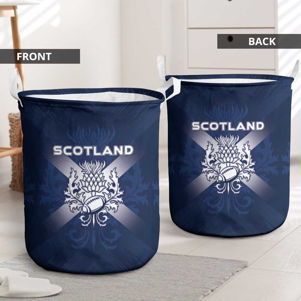 Scotland Rugby 2026 Laundry Basket Scottish Thistle Flag Style