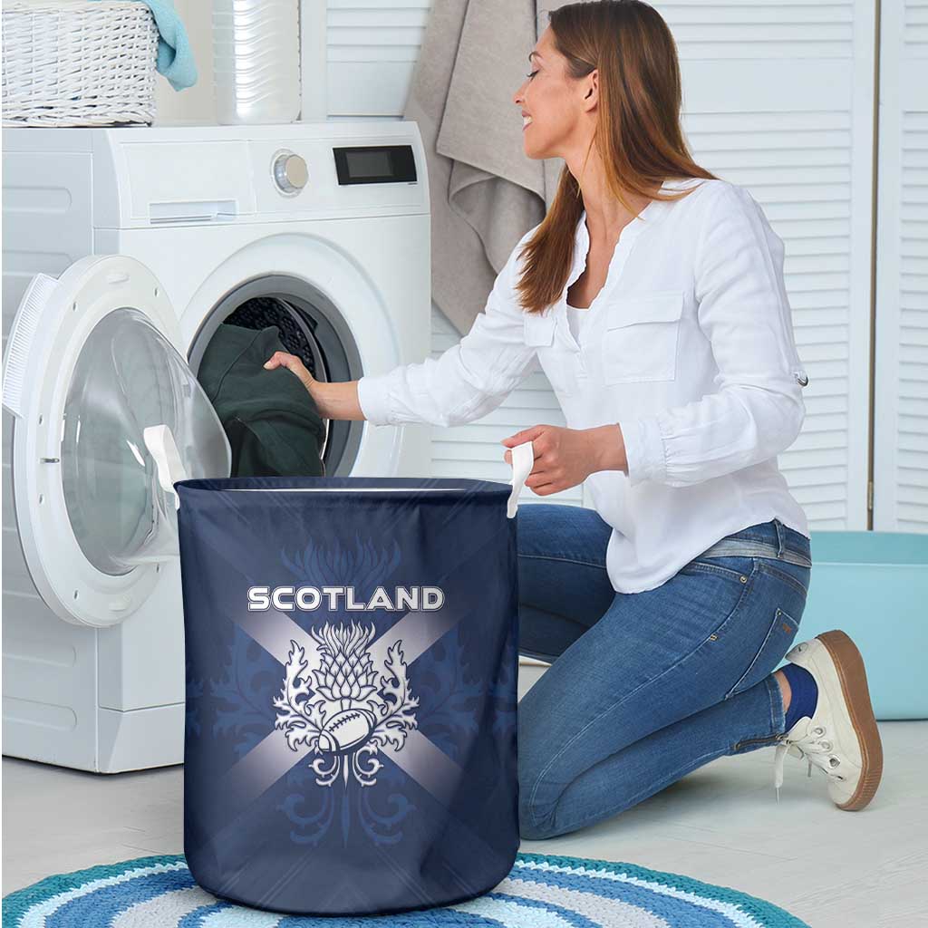 Scotland Rugby 2026 Laundry Basket Scottish Thistle Flag Style