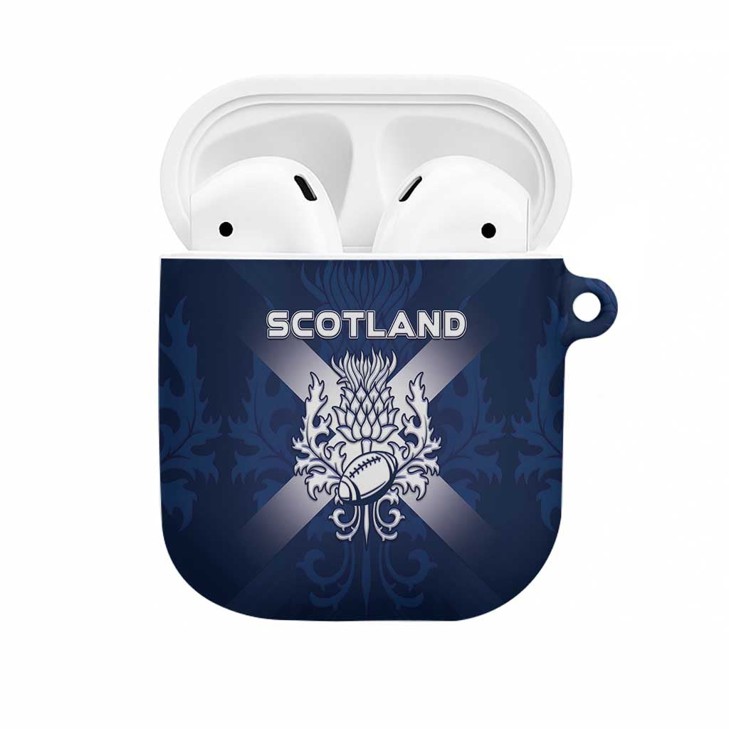 Scotland Rugby 2026 AirPods Case Scottish Thistle Flag Style