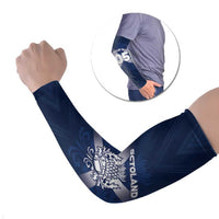 Custom Scotland Rugby 2026 Arm Sleeves Scottish Thistle Flag Style