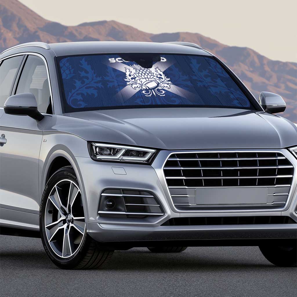 Scotland Rugby 2026 Auto Sun Shade Scottish Thistle Flag Style