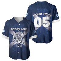 Custom Scotland Rugby 2026 Baseball Jersey Scottish Thistle Flag Style