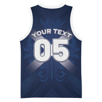 Custom Scotland Rugby 2026 Basketball Jersey Scottish Thistle Flag Style