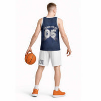 Custom Scotland Rugby 2026 Basketball Jersey Scottish Thistle Flag Style