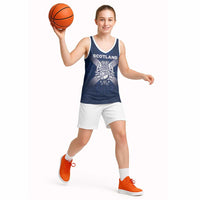 Custom Scotland Rugby 2026 Basketball Jersey Scottish Thistle Flag Style