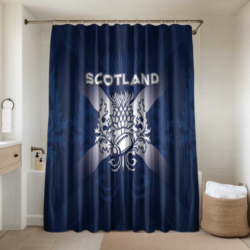 Scotland Rugby 2026 Bathroom Set Scottish Thistle Flag Style