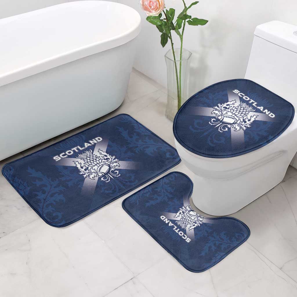 Scotland Rugby 2026 Bathroom Set Scottish Thistle Flag Style