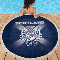Scotland Rugby 2026 Beach Blanket Scottish Thistle Flag Style