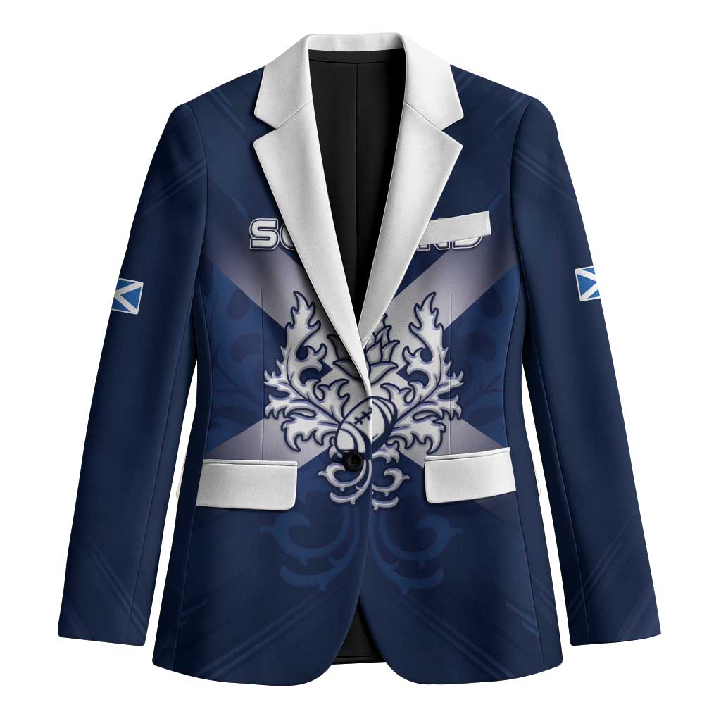 Custom Scotland Rugby 2026 Blazer Scottish Thistle Flag Style