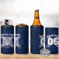 Custom Scotland Rugby 2026 4 in 1 Can Cooler Tumbler Scottish Thistle Flag Style