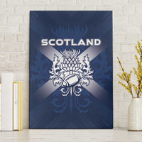 Scotland Rugby 2026 Canvas Wall Art Scottish Thistle Flag Style