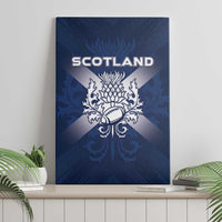 Scotland Rugby 2026 Canvas Wall Art Scottish Thistle Flag Style