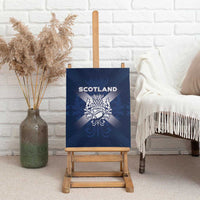 Scotland Rugby 2026 Canvas Wall Art Scottish Thistle Flag Style