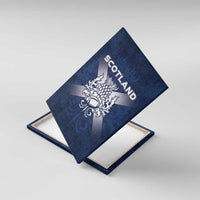 Scotland Rugby 2026 Canvas Wall Art Scottish Thistle Flag Style