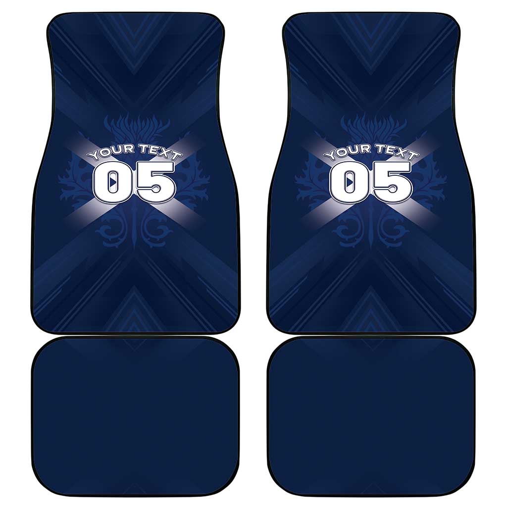 Custom Scotland Rugby 2026 Car Mats Scottish Thistle Flag Style