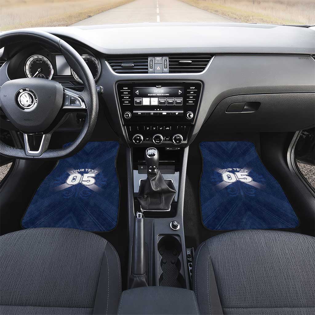 Custom Scotland Rugby 2026 Car Mats Scottish Thistle Flag Style
