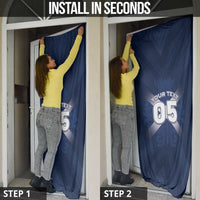 Custom Scotland Rugby 2026 Door Cover Scottish Thistle Flag Style