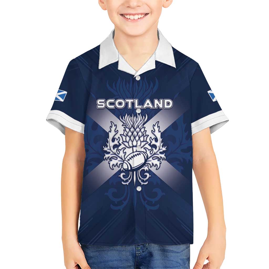 Custom Scotland Rugby 2026 Hawaiian Shirt Scottish Thistle Flag Style
