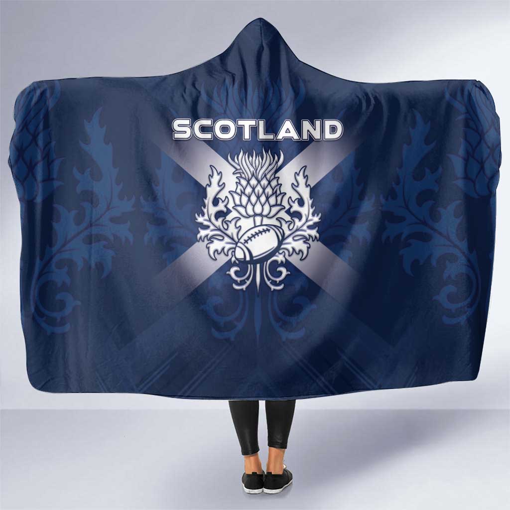 Scotland Rugby 2026 Hooded Blanket Scottish Thistle Flag Style