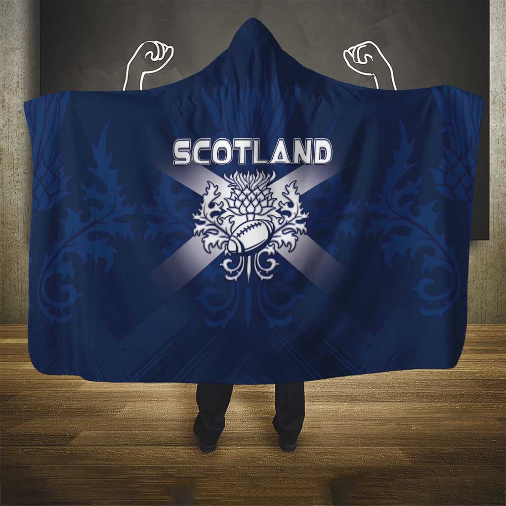 Scotland Rugby 2026 Hooded Blanket Scottish Thistle Flag Style