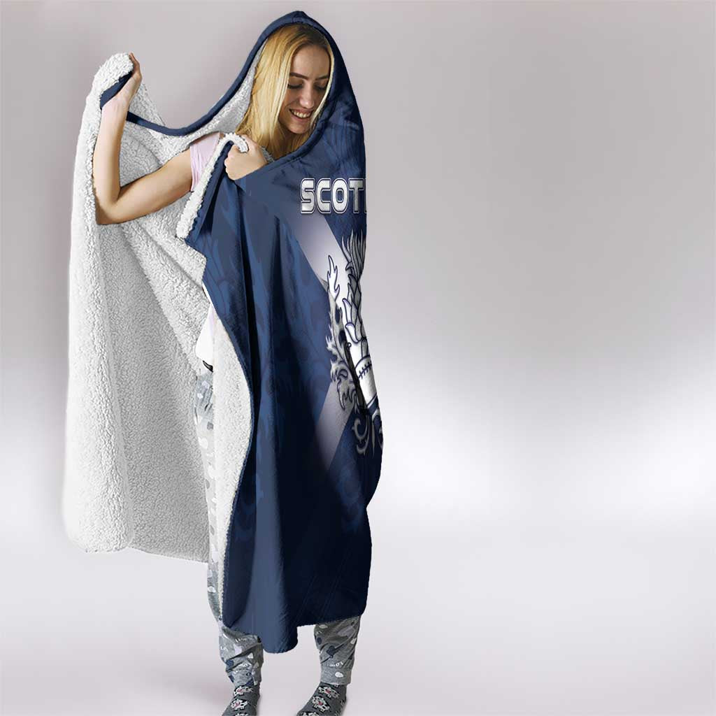 Scotland Rugby 2026 Hooded Blanket Scottish Thistle Flag Style