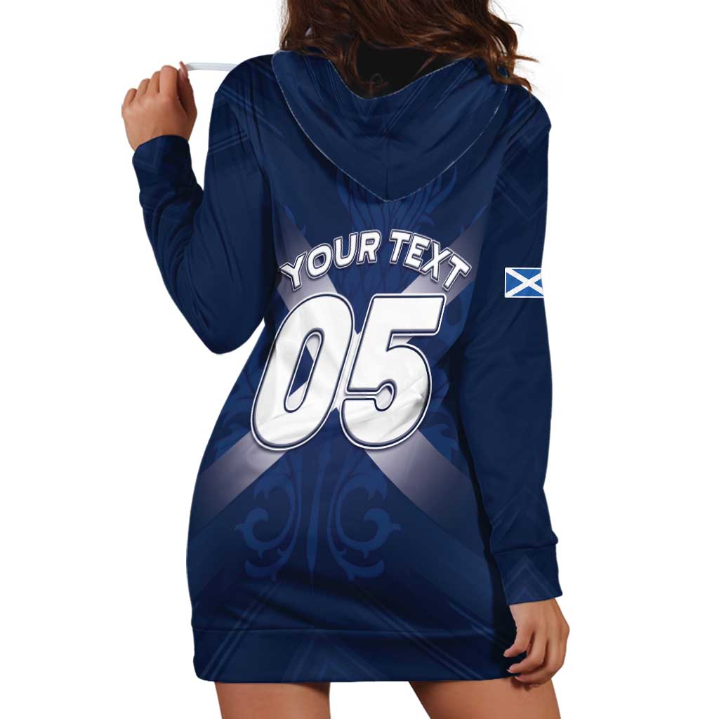 Custom Scotland Rugby 2026 Hoodie Dress Scottish Thistle Flag Style