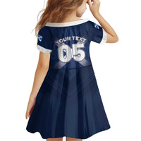 Custom Scotland Rugby 2026 Kid Short Sleeve Dress Scottish Thistle Flag Style